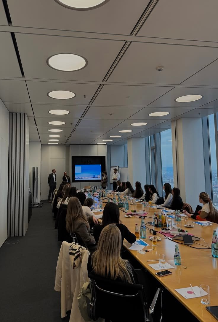 Business team meeting for international recruitment coordination