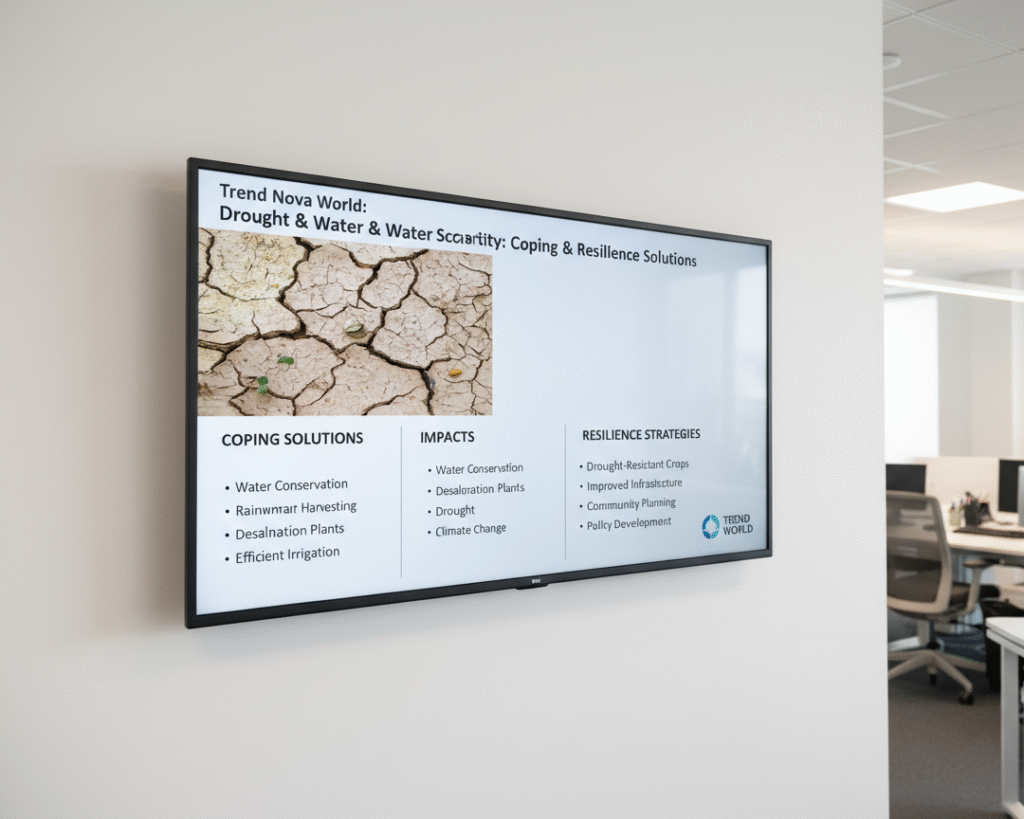 Drought & Water Scarcity: Coping & Resilience Solutions